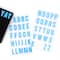 12 Pack: Iridescent Blue Alphabet Stickers by Recollections™